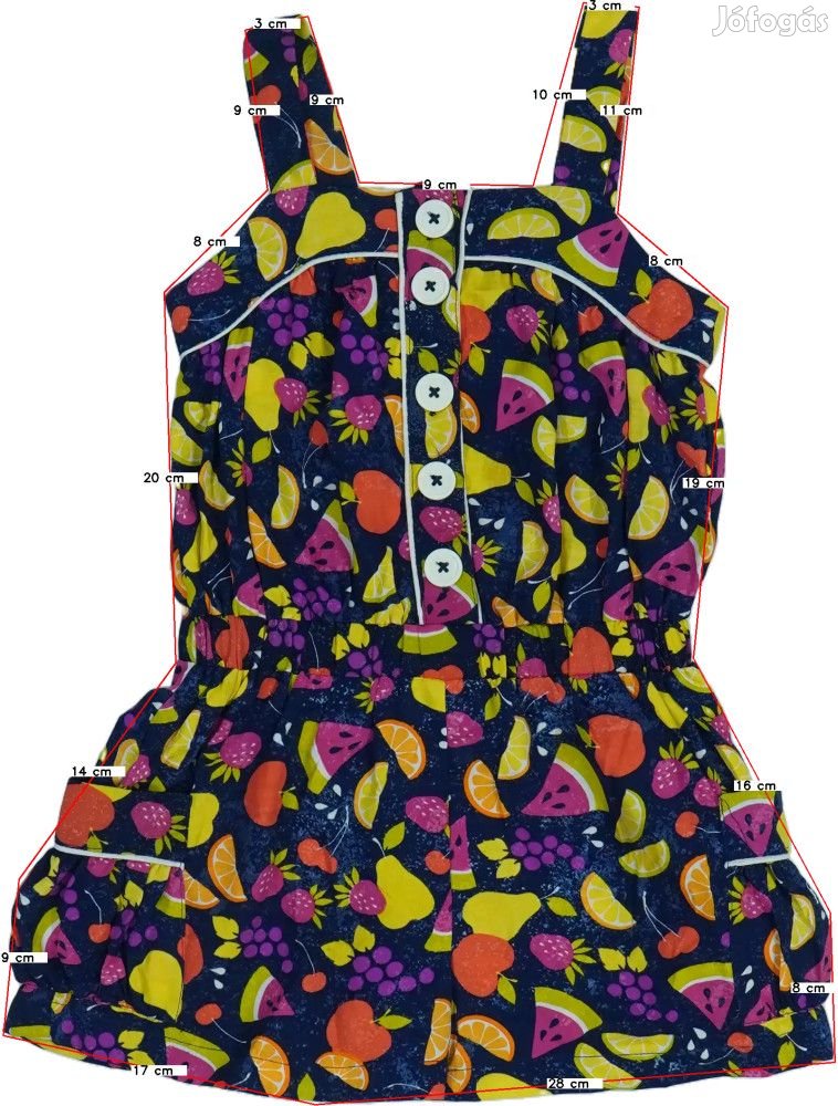 Girl2Girl Használt (újszerű) Lány Playsuit / Jumpsuit (Méret: 122)