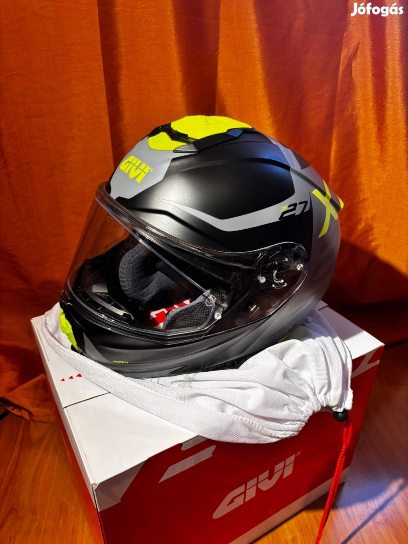 Givi X27 Dimension Fekete/Szürke/Sárga XL bukósisak - Új