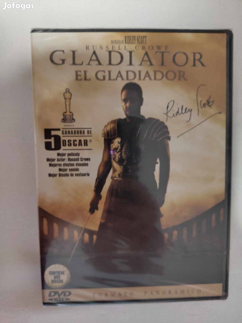 Gladiátor dvd - új, fóliázott