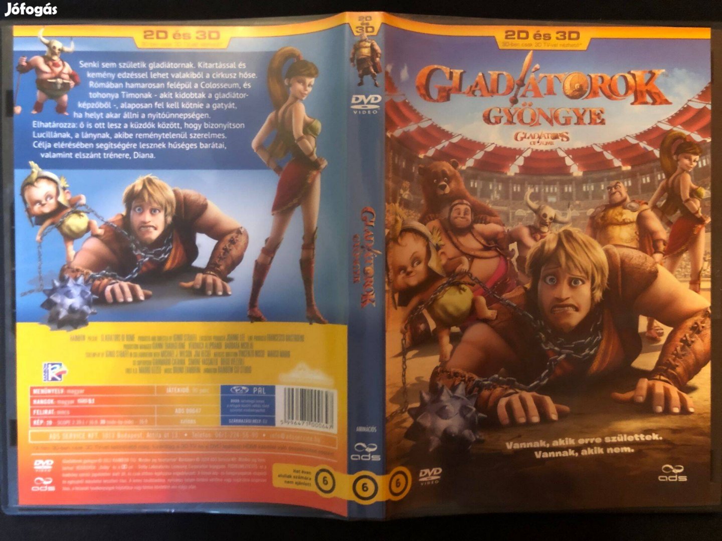Gladiátorok gyöngye DVD (karcmentes, 2D és 3D kiadás)