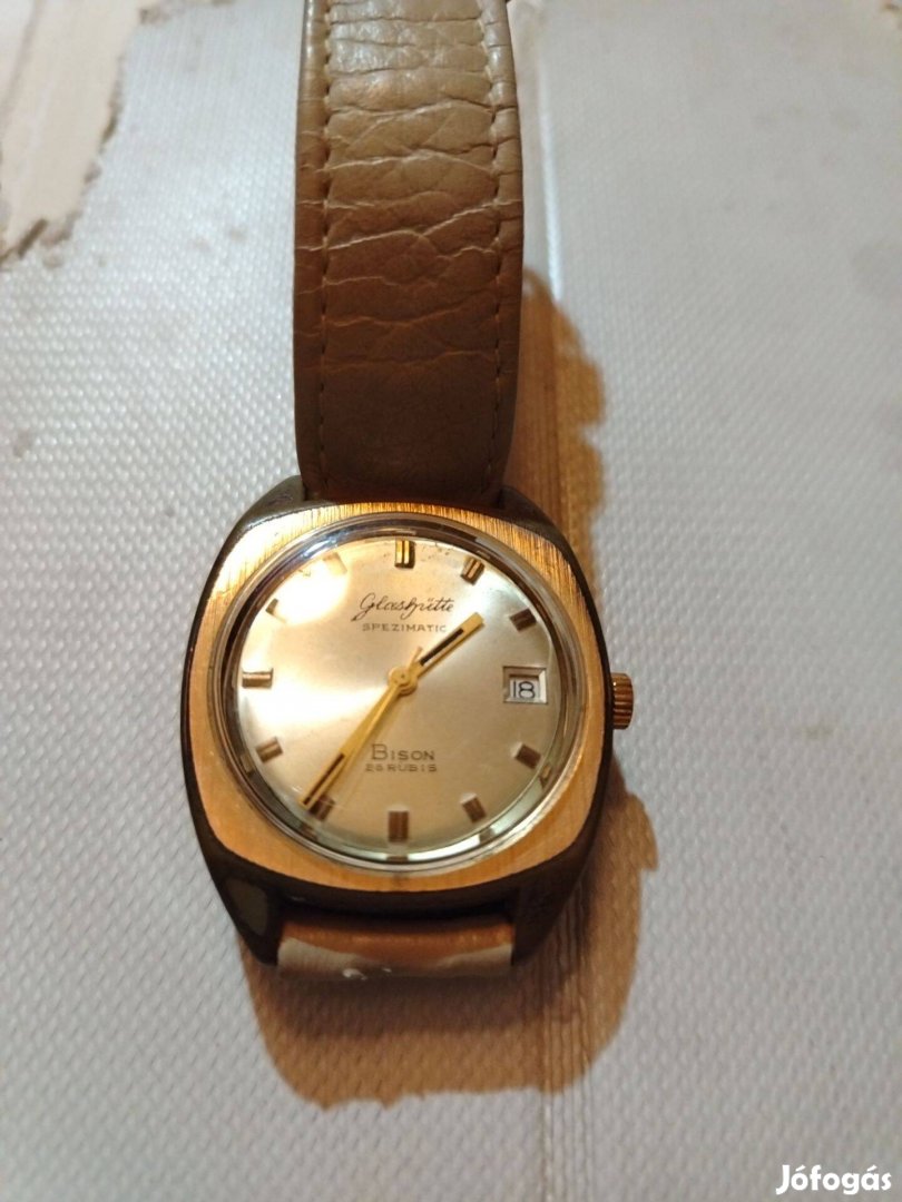 Glashütte bison speizmatik 26rubis 14k