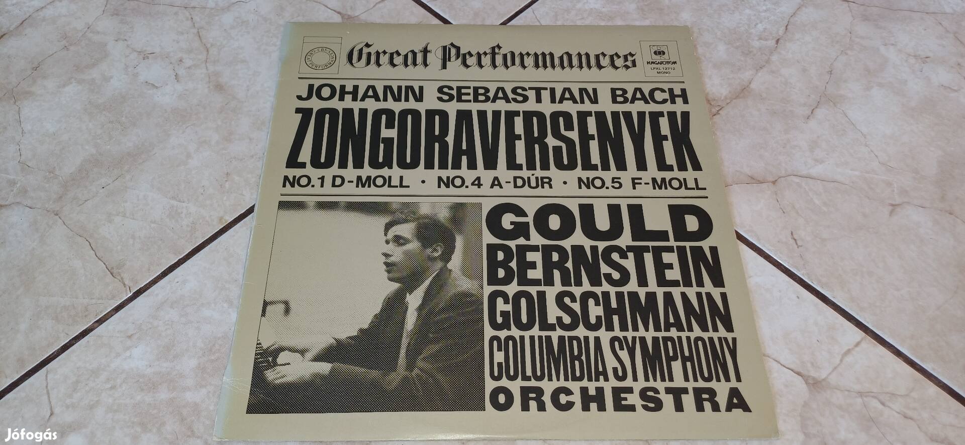 Glenn Gould Bach bakelit lemez