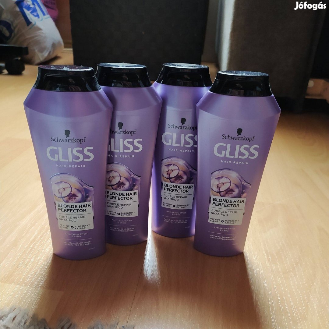 Gliss Blonde hair perfector sampon szőke hajra Új