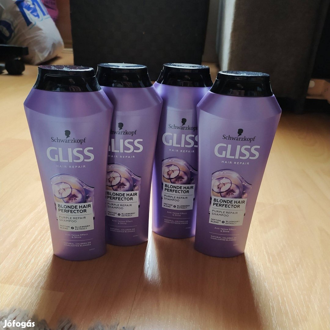 Gliss Blonde hair perfector sampon szőke hajra Új