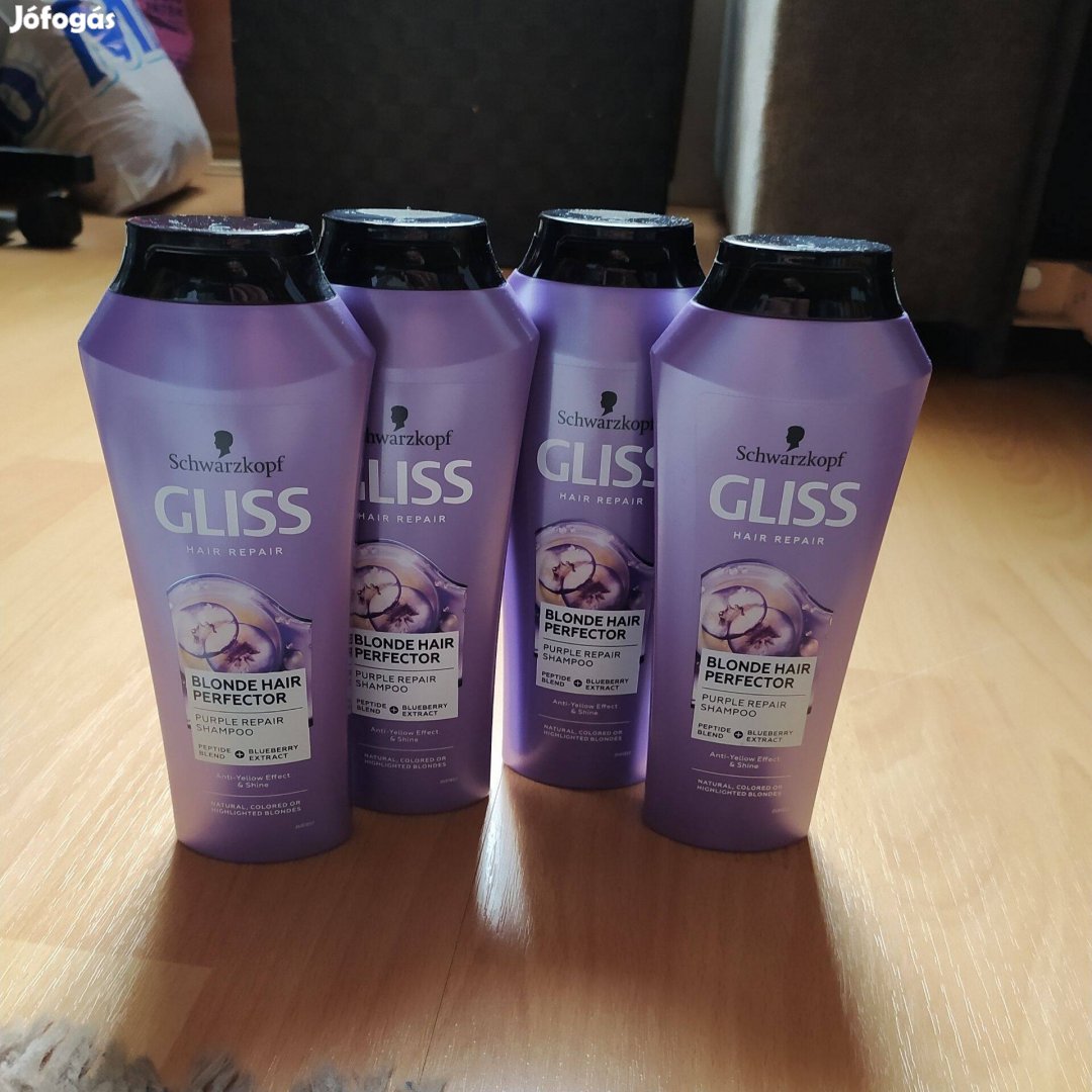 Gliss Blonde hair perfector sampon szőke hajra Új