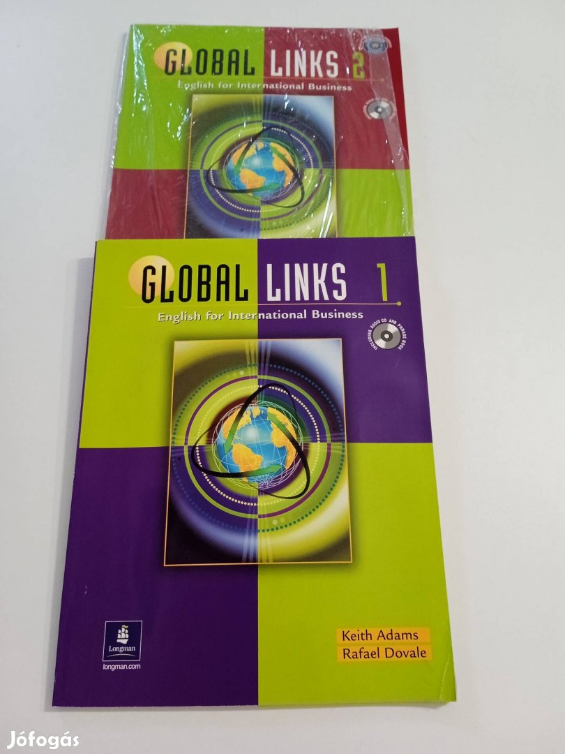 Global Links 1, 2. + CD-k . Angol üzleti könyvek 