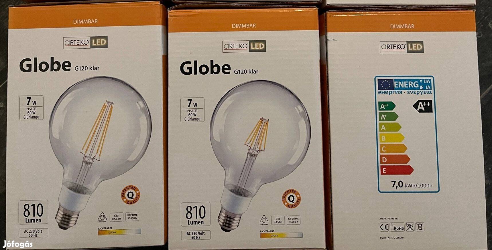 Globe led izzó G120 7W 5W