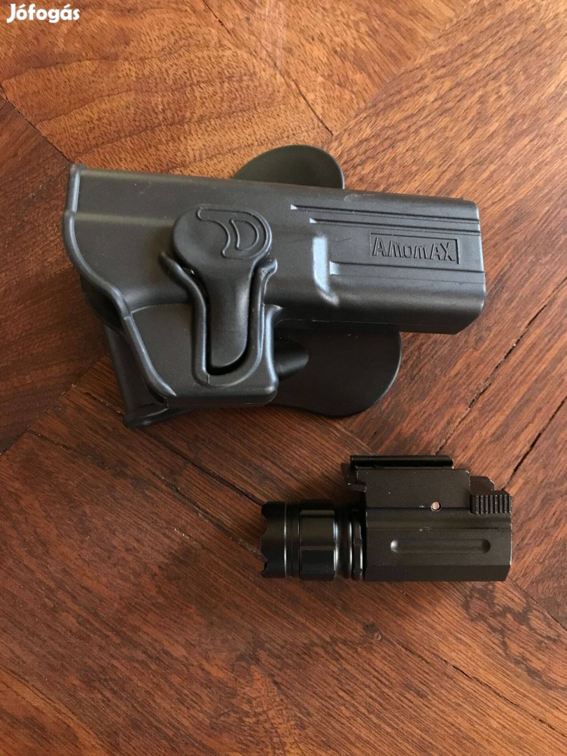 Glock 17 amomax gyorstok és fegyver lámpa