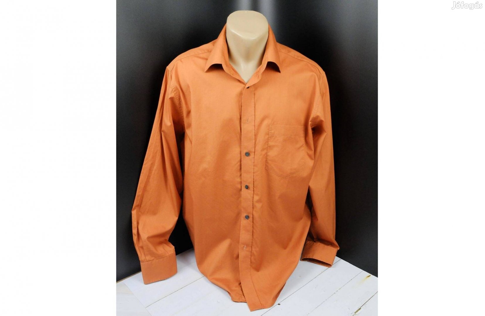 Gloriette hosszú ujjú narancssárga férfi ing