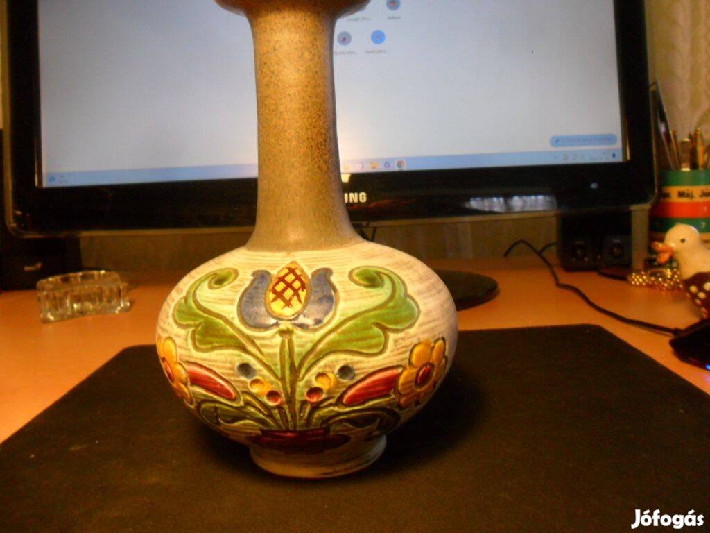 Gmundner osztrák jelzett kerámia váza