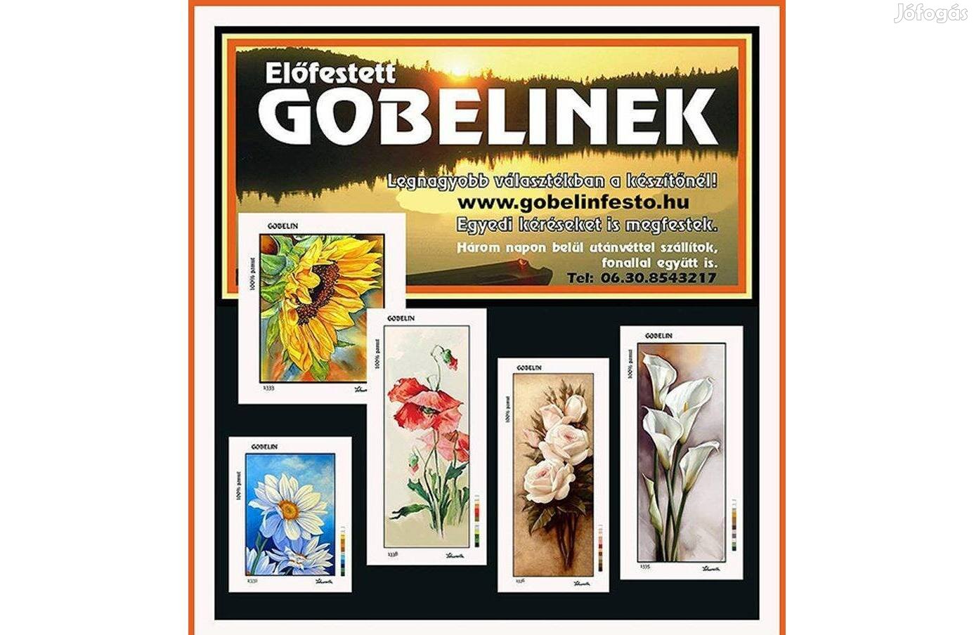 Gobelin alap festése fénykép alapján