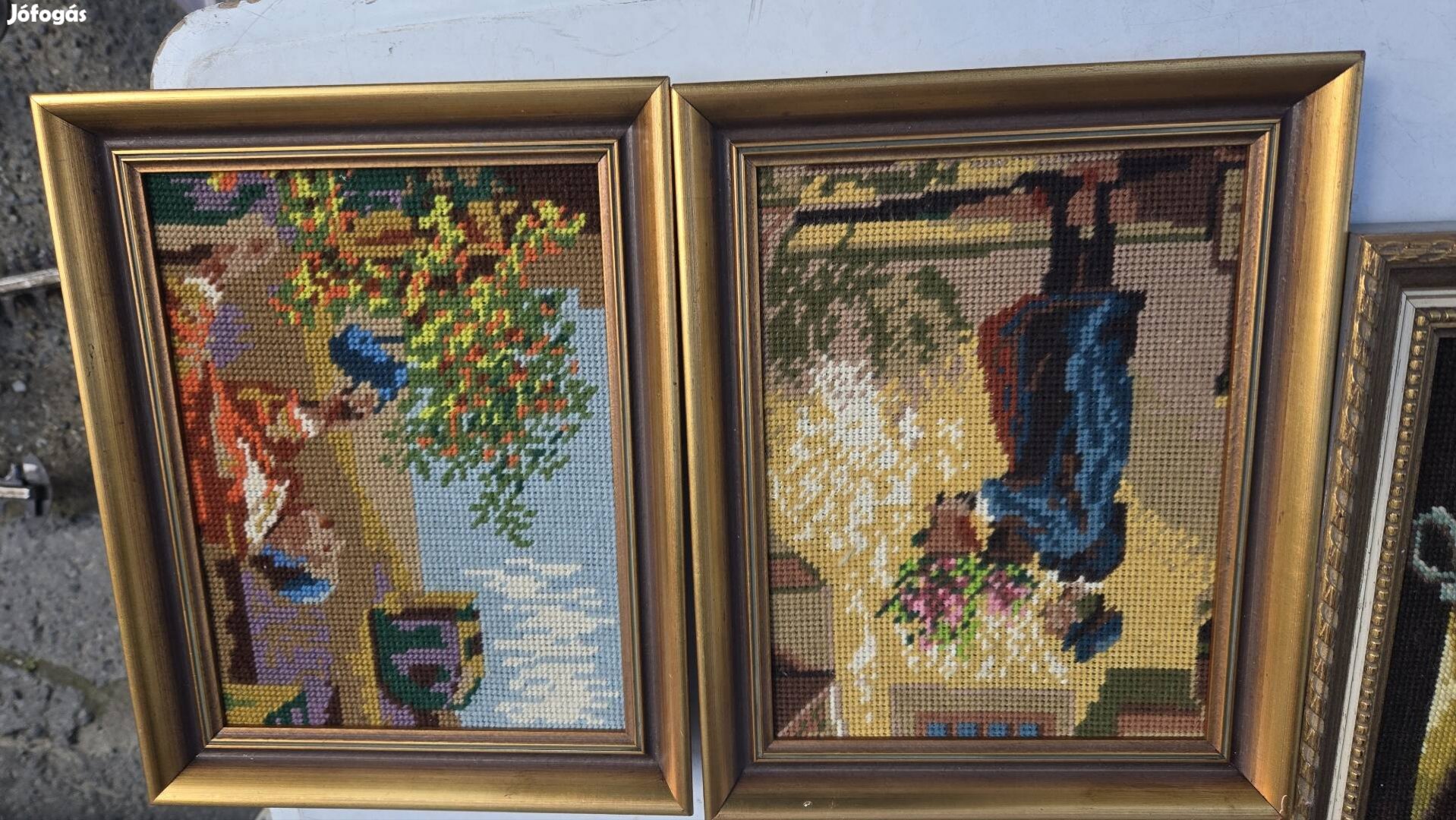 Gobelin kép szép keretben.