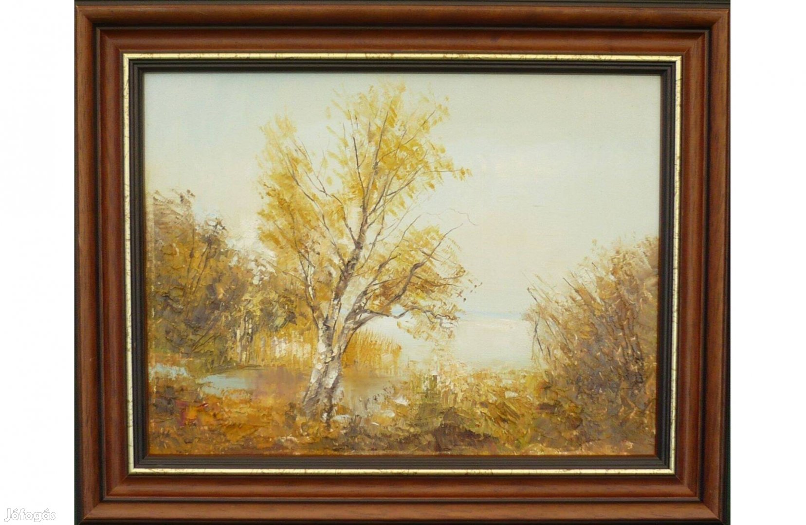 Göcsey József - Őszi vízpart (30x40 cm)