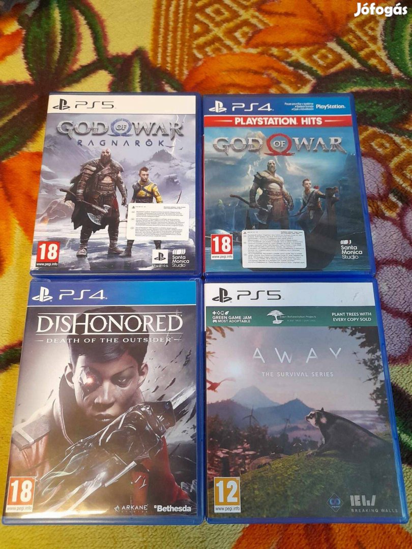 God Of War Ragnarök,Away,Dishonored ps4-ps5