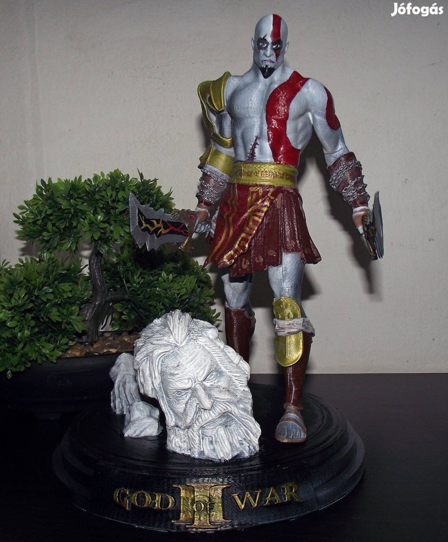 God of War Kratos 3D nyomtatott 30cm-es figura eladó