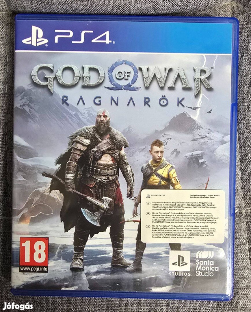 God of War Ragnarök PS4 PS5 használt játék