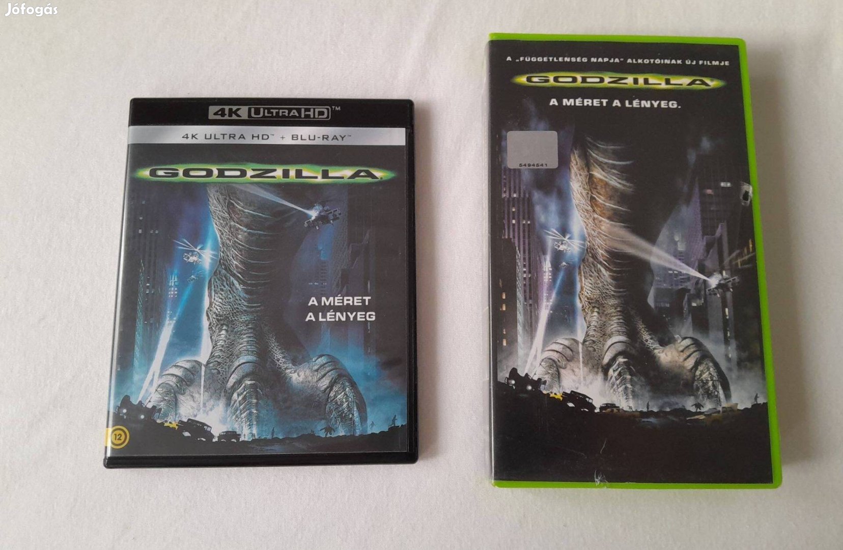 Godzilla 4k + blu ray + VHS