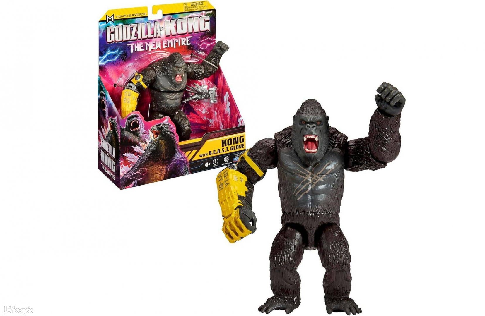 Godzilla X Kong - King Kong figura Beast kesztyűvel Monsterverse