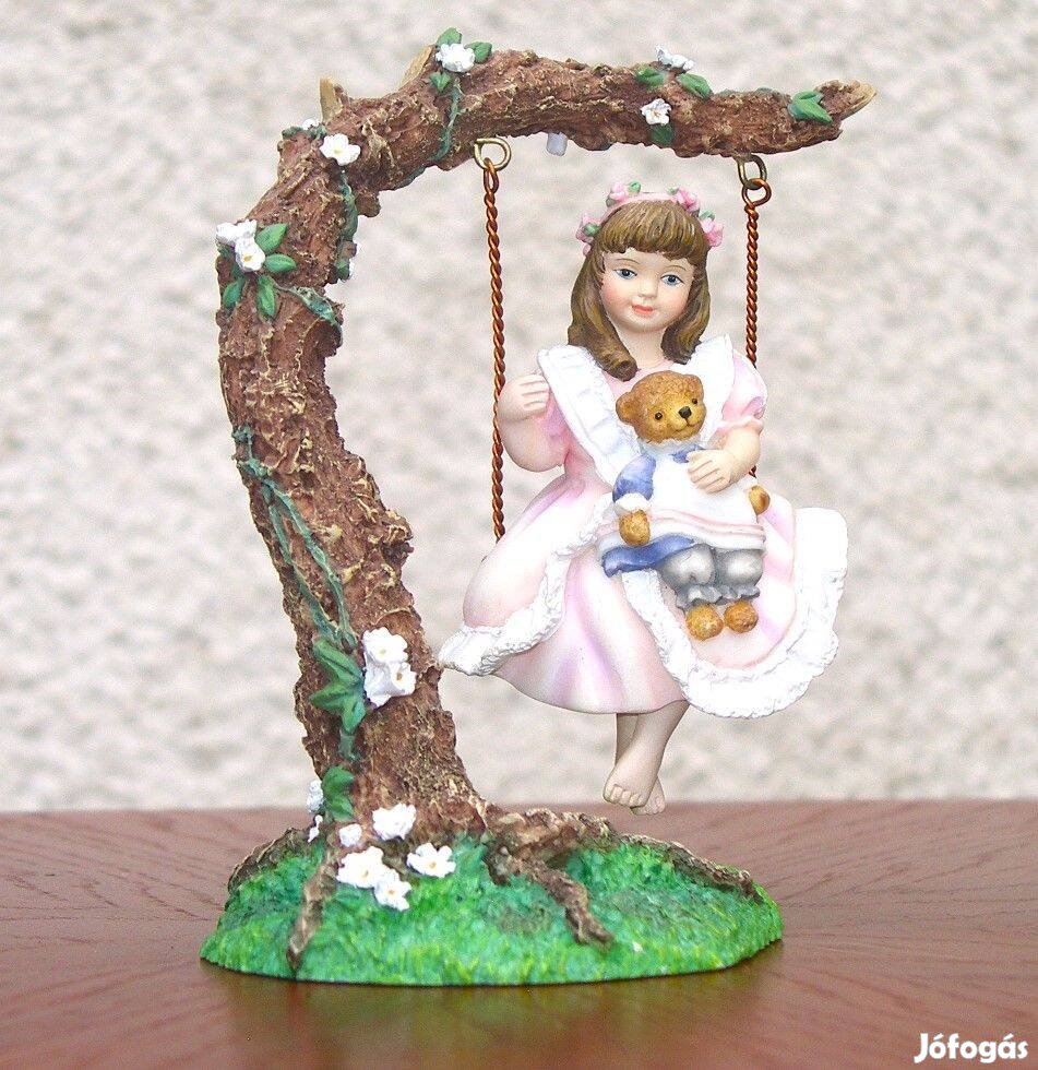 Goebel (Hummel) - Hinta kettőnek - porcelánfigura (Swing for Two SK 7)