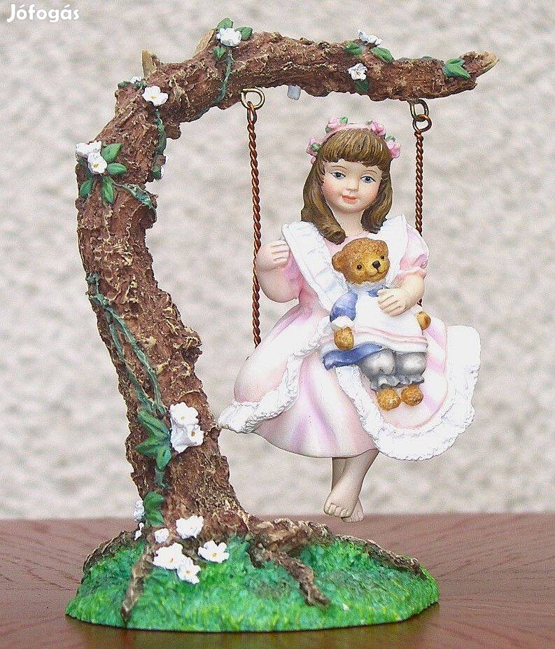 Goebel (Hummel) - Hinta kettőnek - porcelánfigura (Swing for Two SK 7)