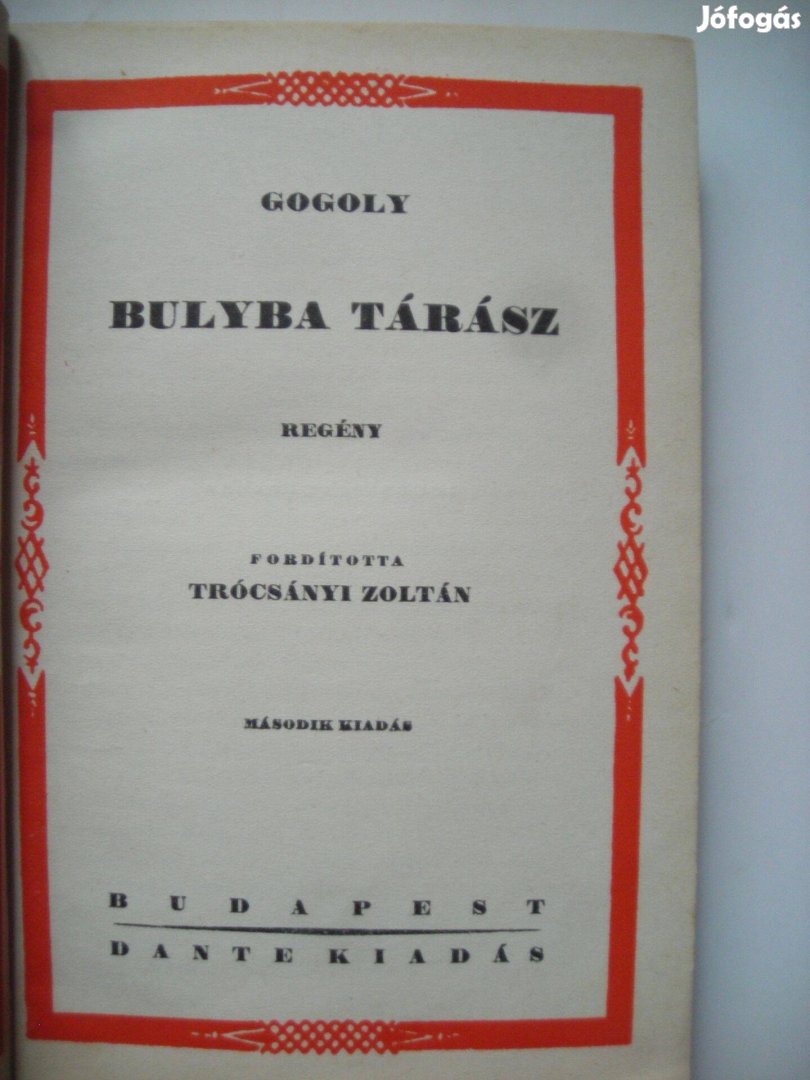 Gogoly (Gogol): Bulyba Tárász