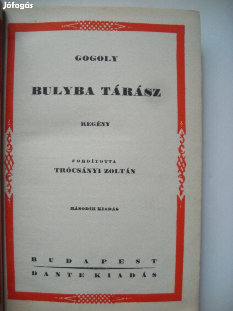 Gogoly (Gogol): Bulyba Tárász