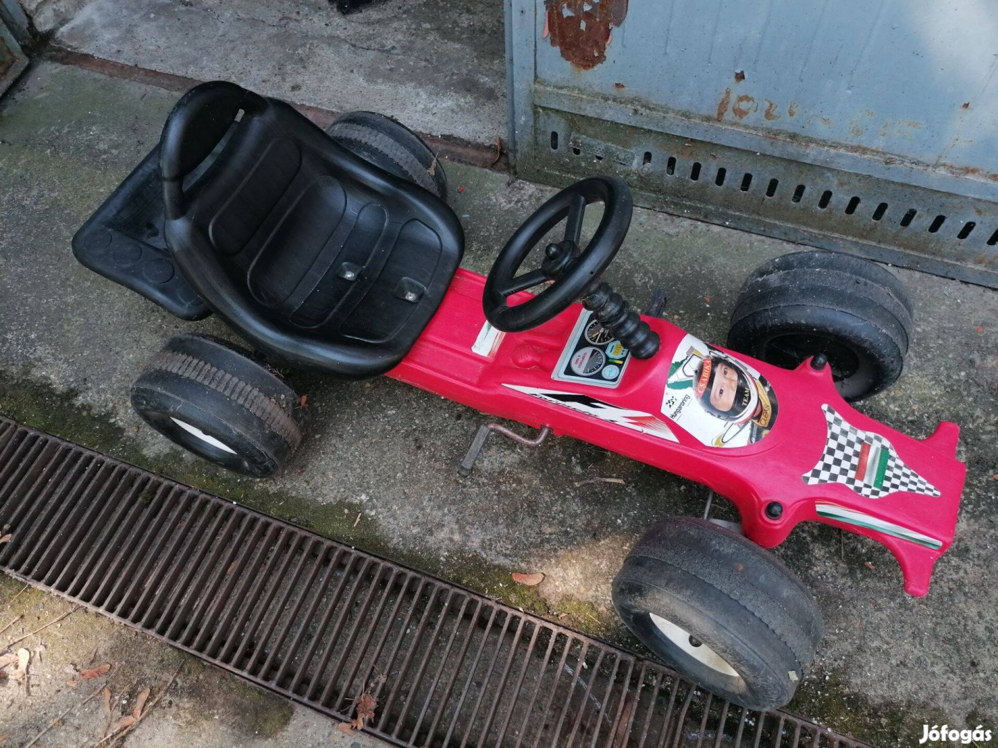 Gokart, műanyag játék (3-8 éves gyerek részére)