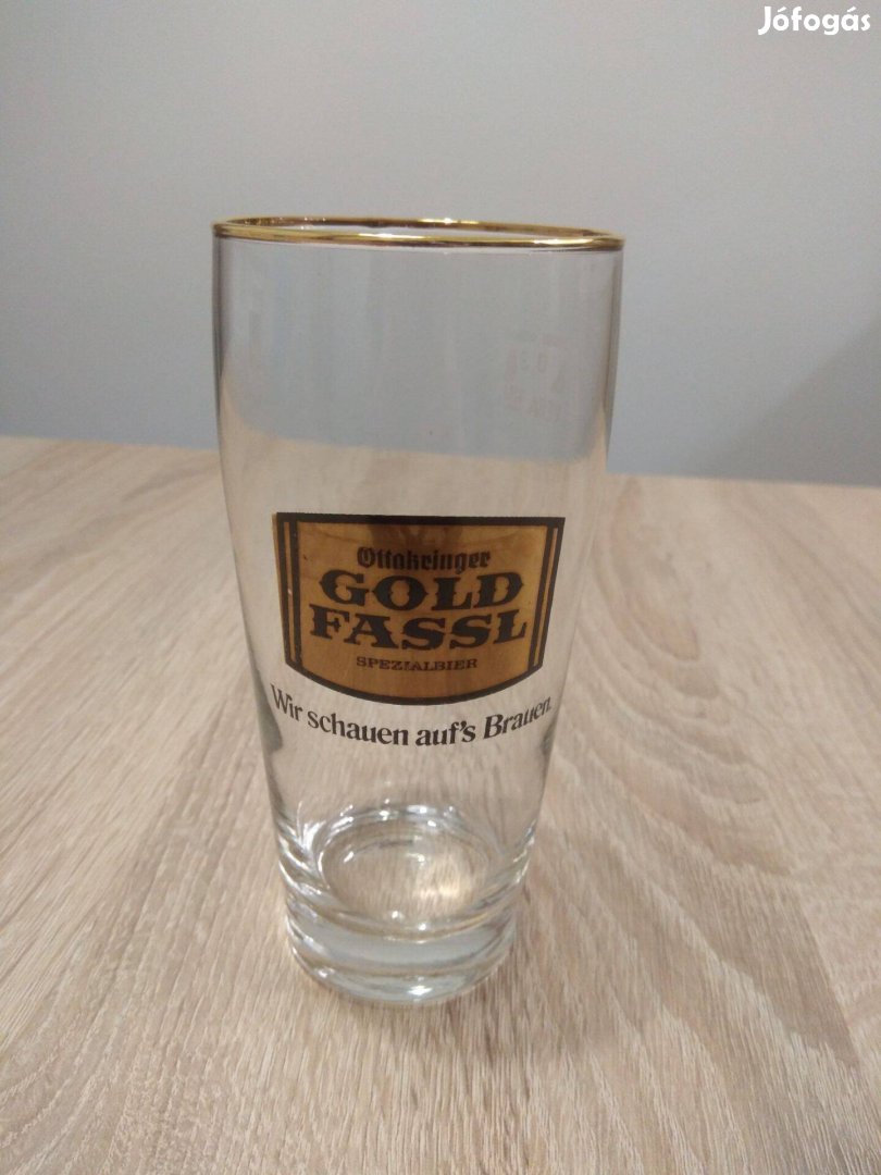 Gold Fassl eredeti sorszámozott sörös pohárkészlet 12db
