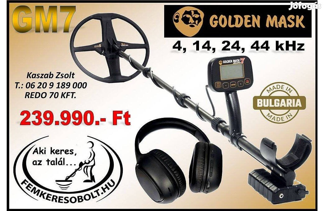 Golden Mask GM7 új fémkereső fémdetektor