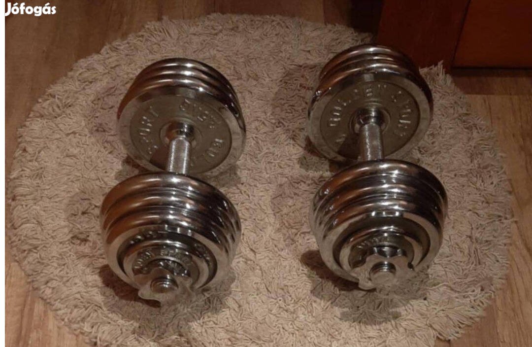 Golden Sport 2db egykezes krómozott súlyzók 13 kg