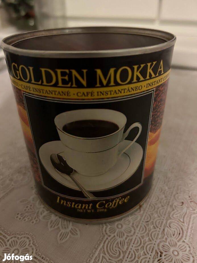 Golden mokka retro kávésdoboz