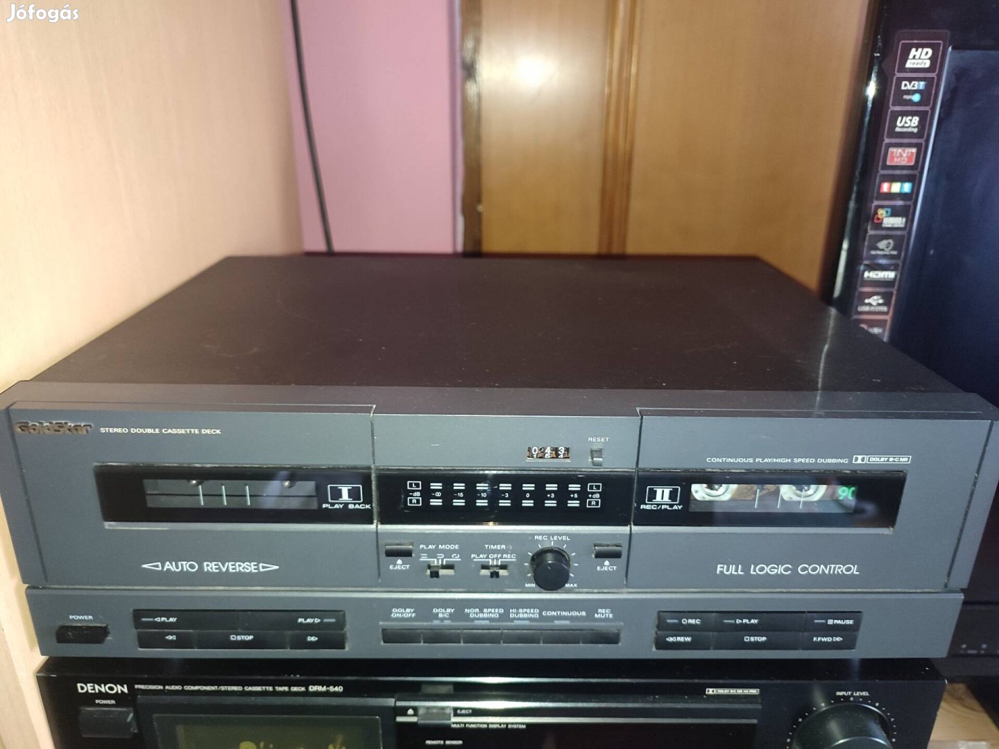 Goldstar stereo dual casette deck