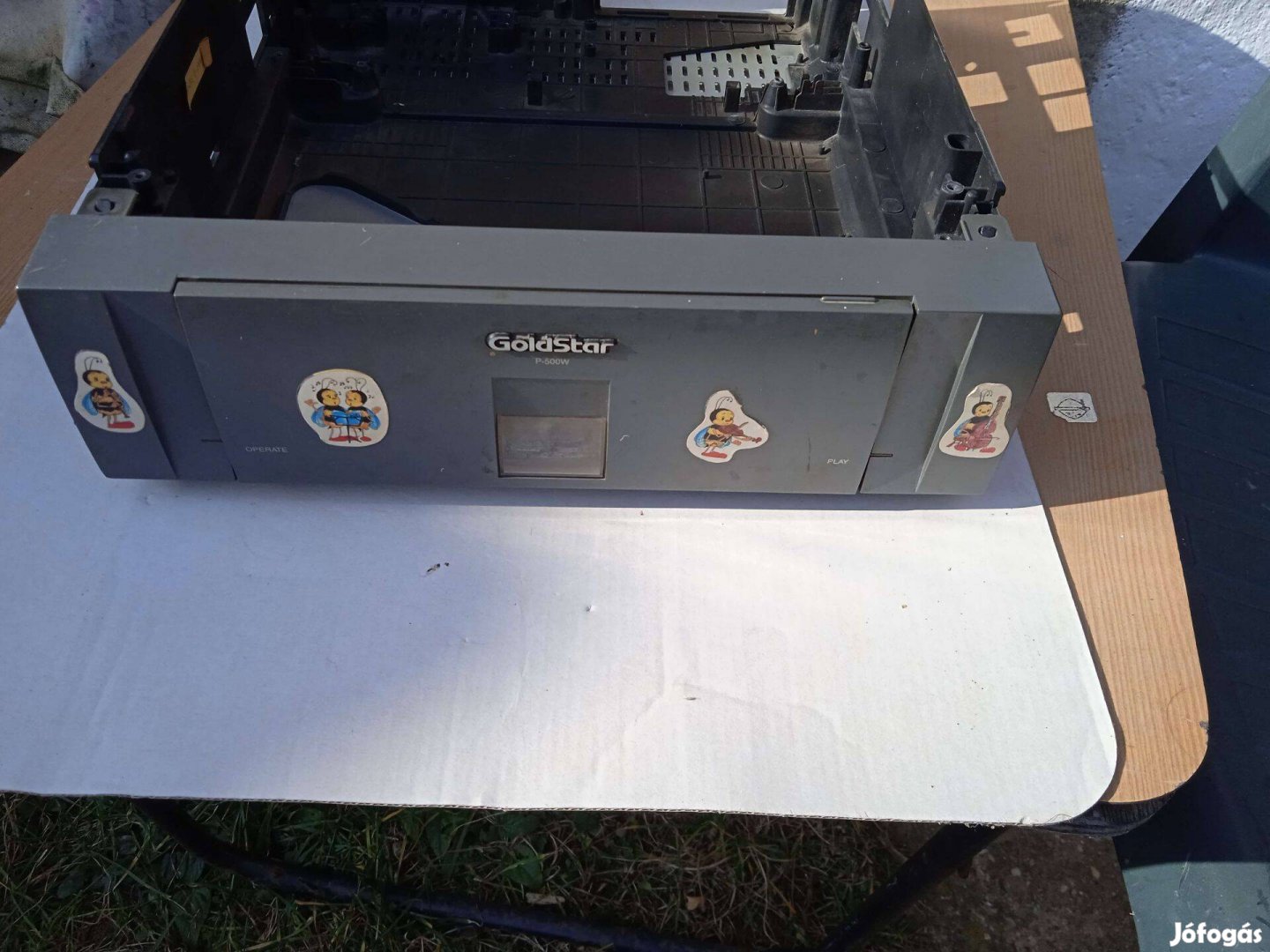 Goldstar videomagnó üres doboza