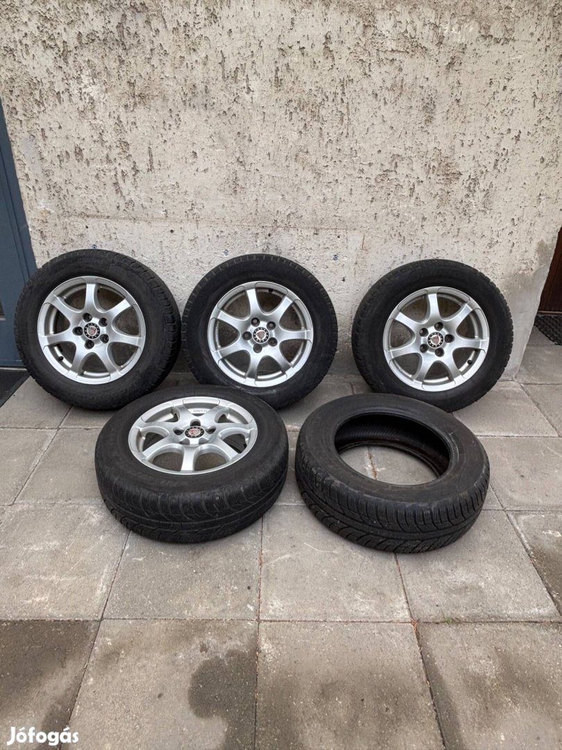 Golf, Octavia használt alufelni garnitúra téligumival