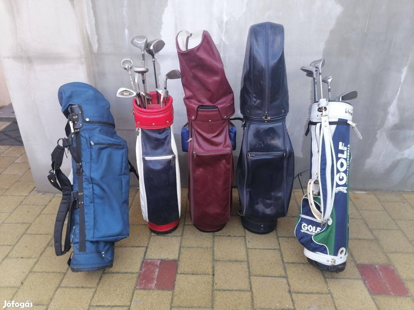 Golfütőszett golftáskával