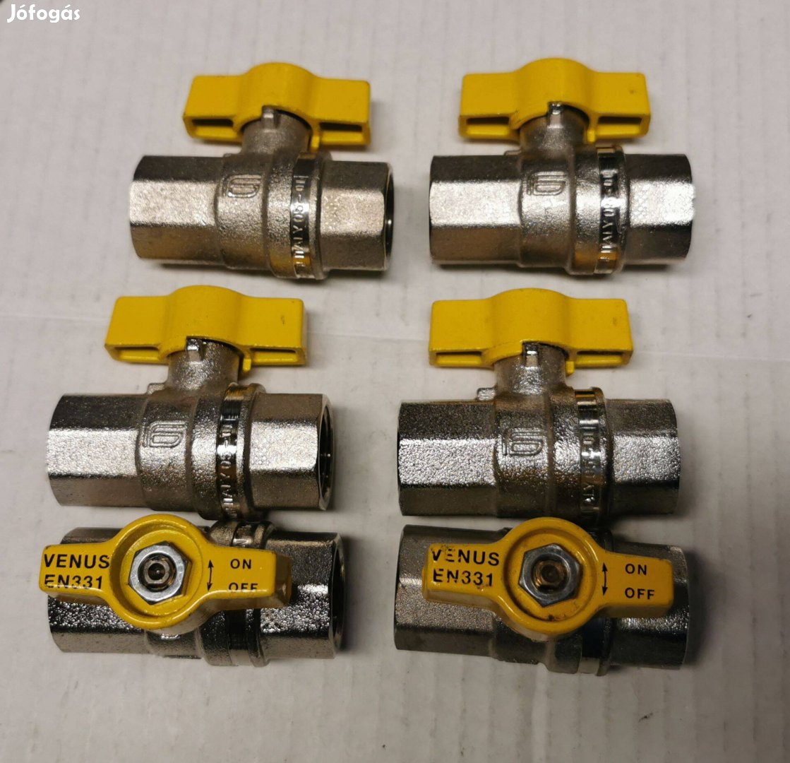 Golyóscsap 1/2"-os gázra is új