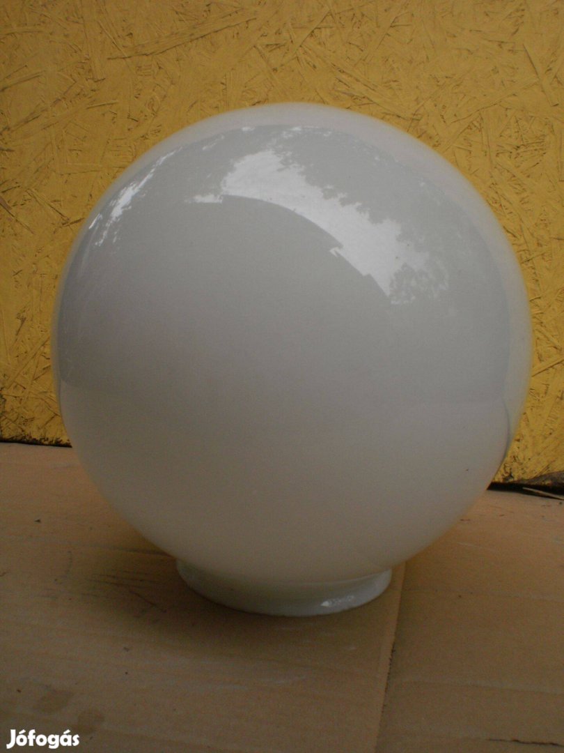 Gömb búra régi nagy fehér gömb üveg átmérője 30 cm