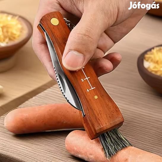 Gombászkés, Gombász bicska Ecsettel 20,5cm (6039)