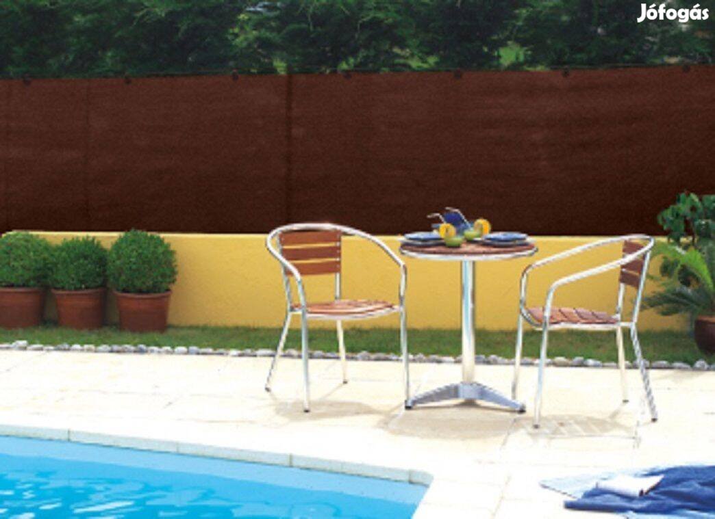 Gomblyukakkal, 2 x 50m R170 g, Barna árnyékolóháló országos