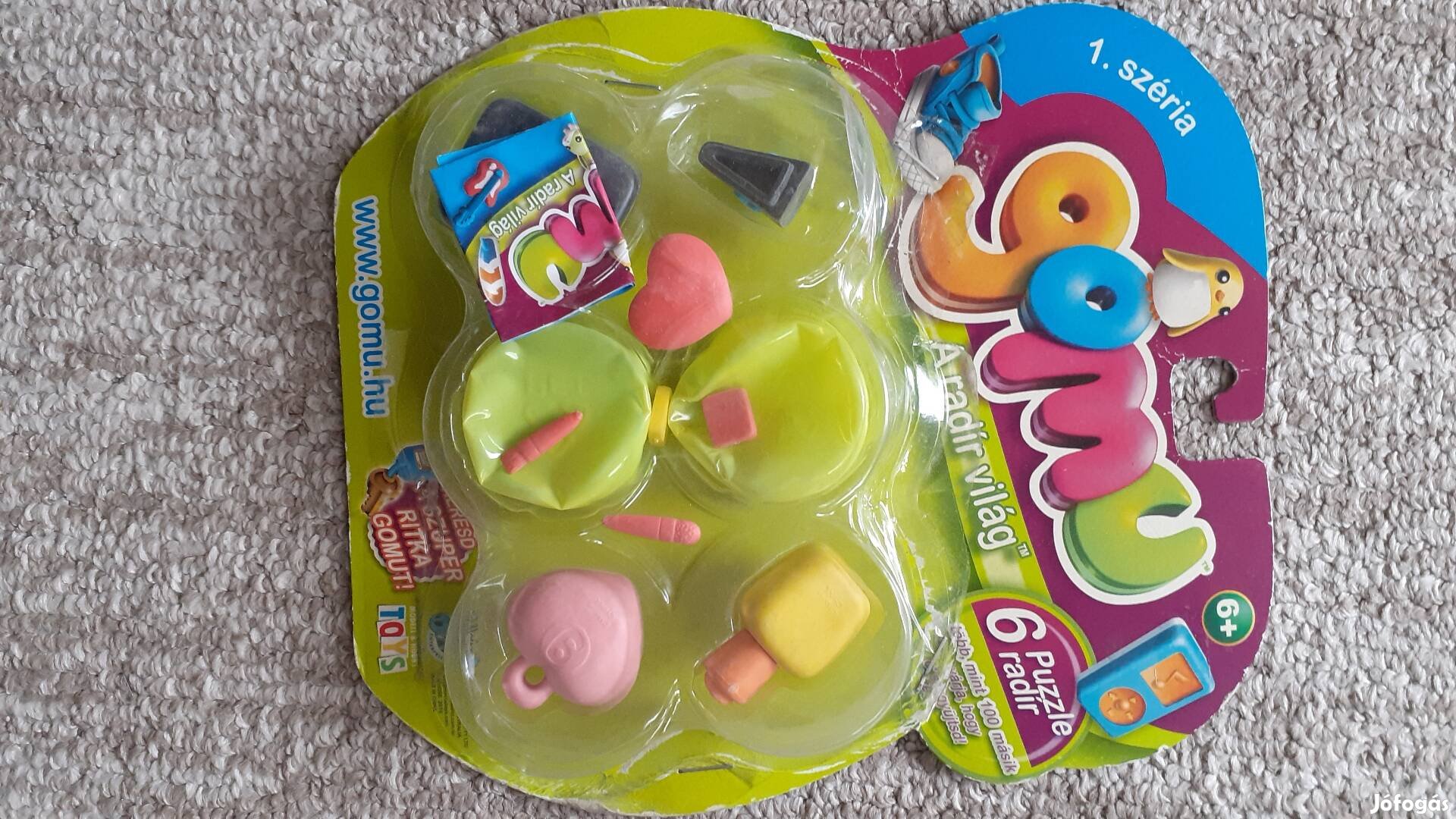 Gomu figurás radírok 3db egyben