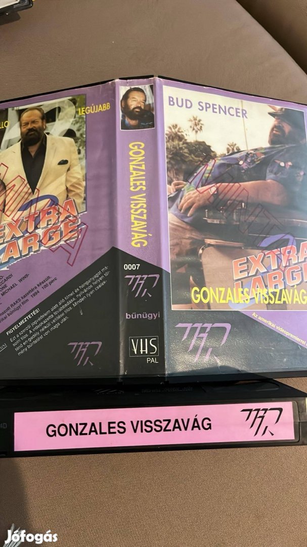 Gonzales visszavág Bud Spencer vhs kazetta