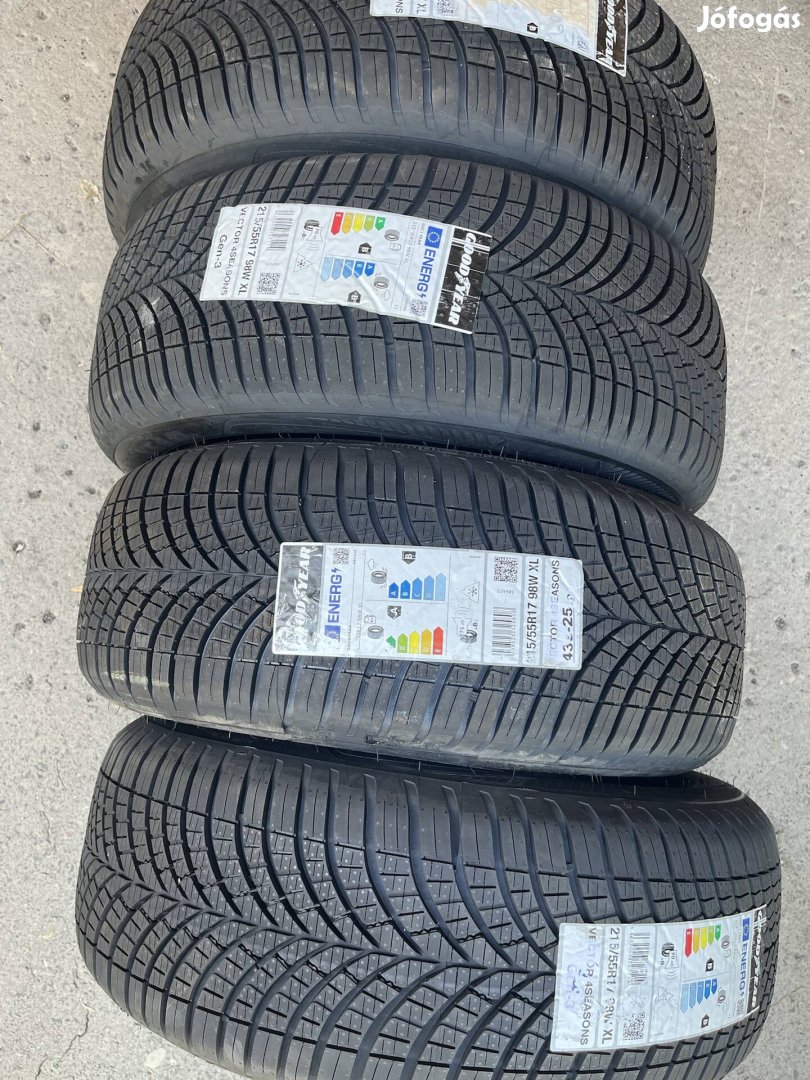 Goodyear Vector 4  Seasons Gén-3 215/55r17 4 db új négyévszakos gumi 