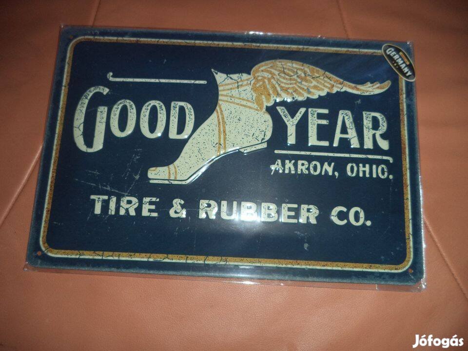 Goodyear Wing Logo 1901 Fémtábla eladó