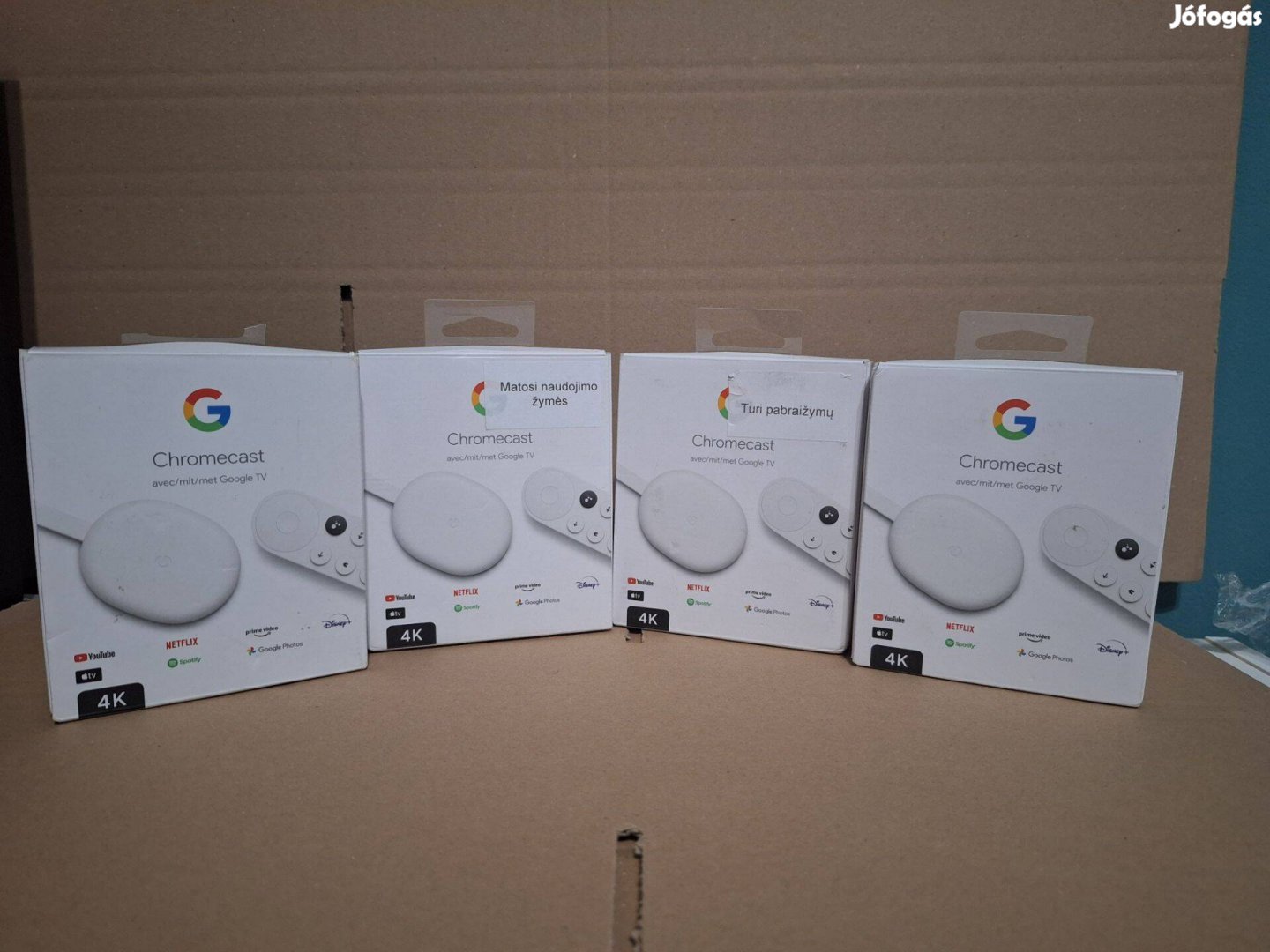 Google Chromecast + Google TV 4K GA01919 médialejátszó