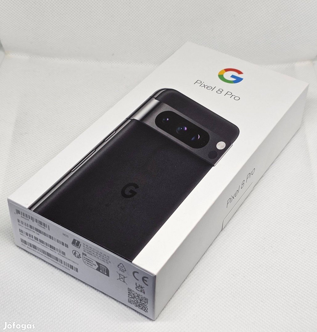 Google Pixel 8 Pro Obsidian 128gb - Új, Google gari, akár beszámítássa