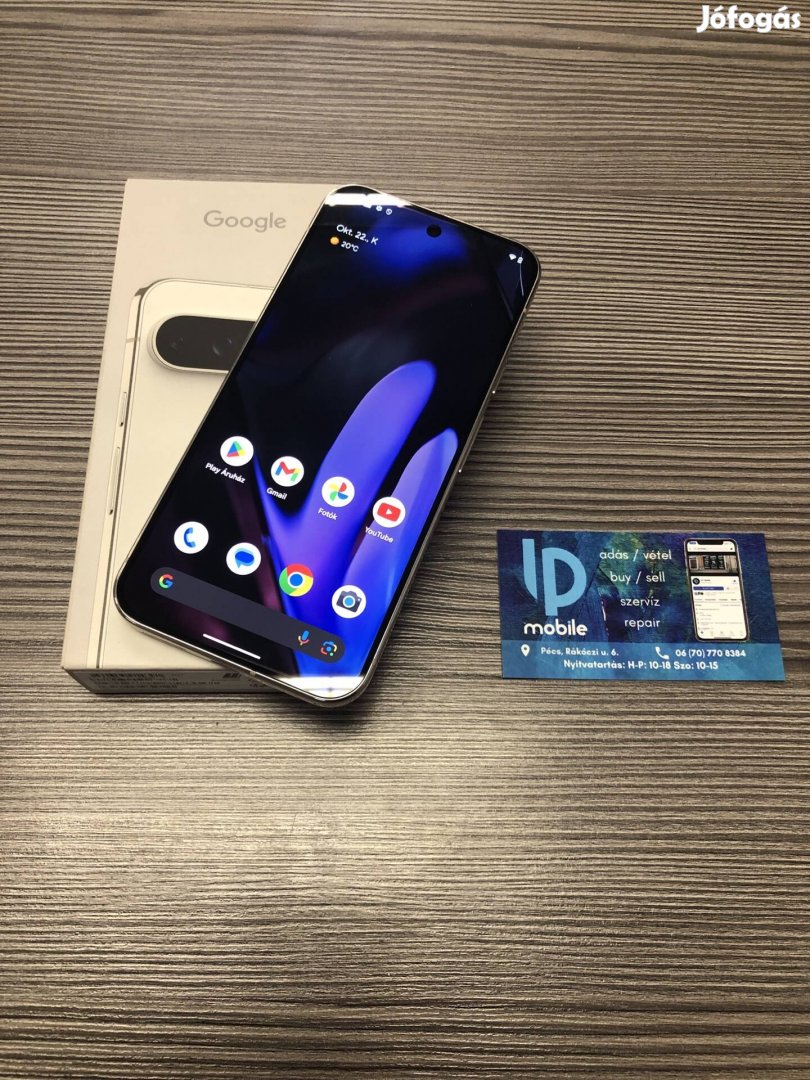 Google Pixel 9 Pro XL, Újszerű-Hibátlan, 128GB, Fehér, Garancia