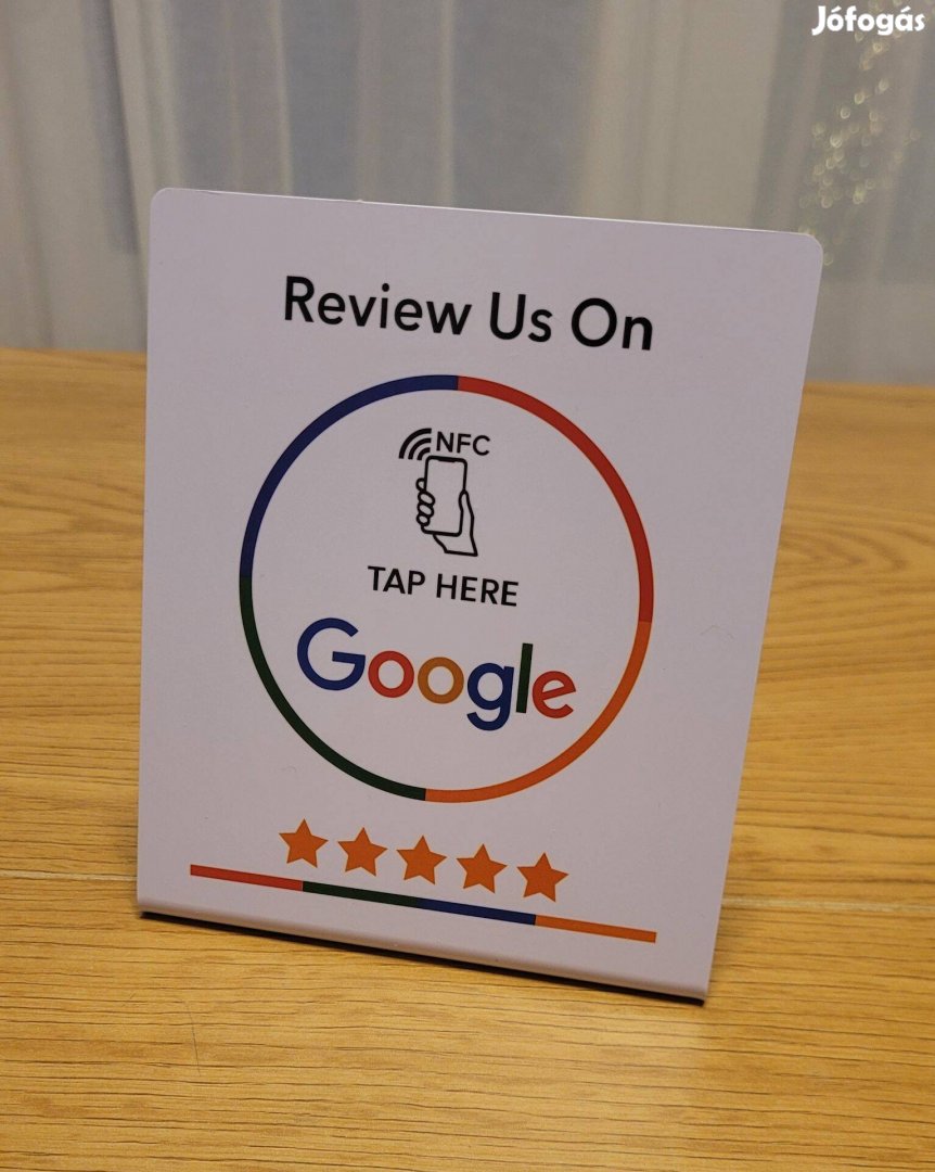 Google review (business) tábla programozható NFC chippel