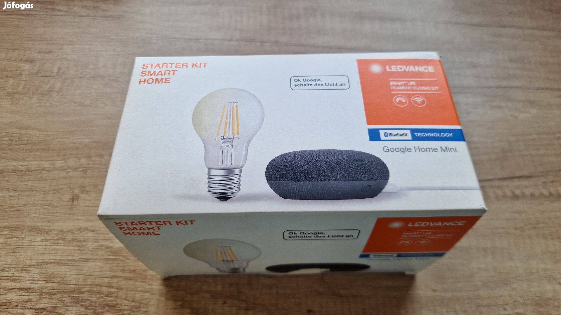 Google smart home mini kezdőszett LED égővel