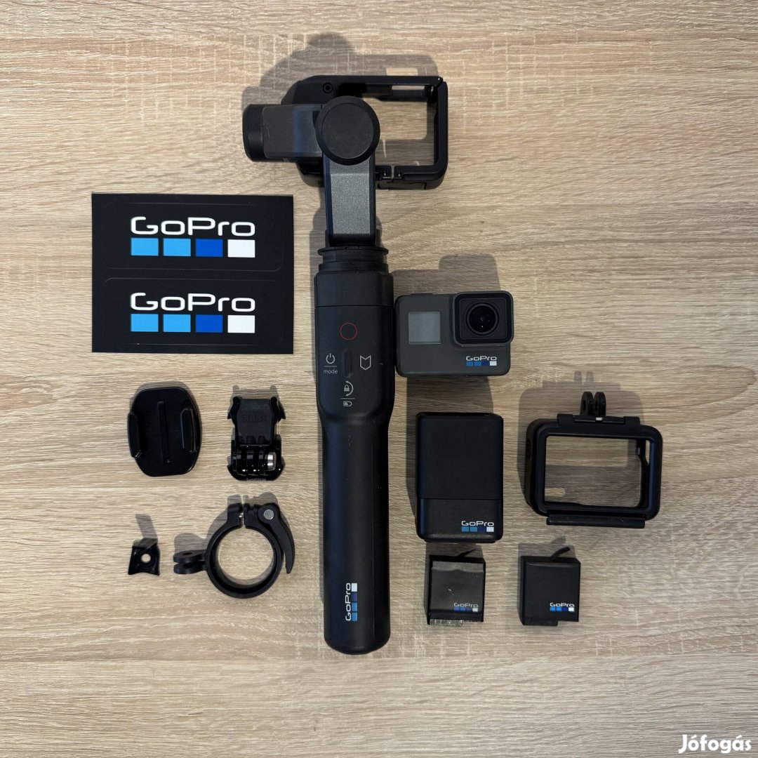 Gopro Hero6 + Karma Grip gimbal + tartalék akksi töltővel