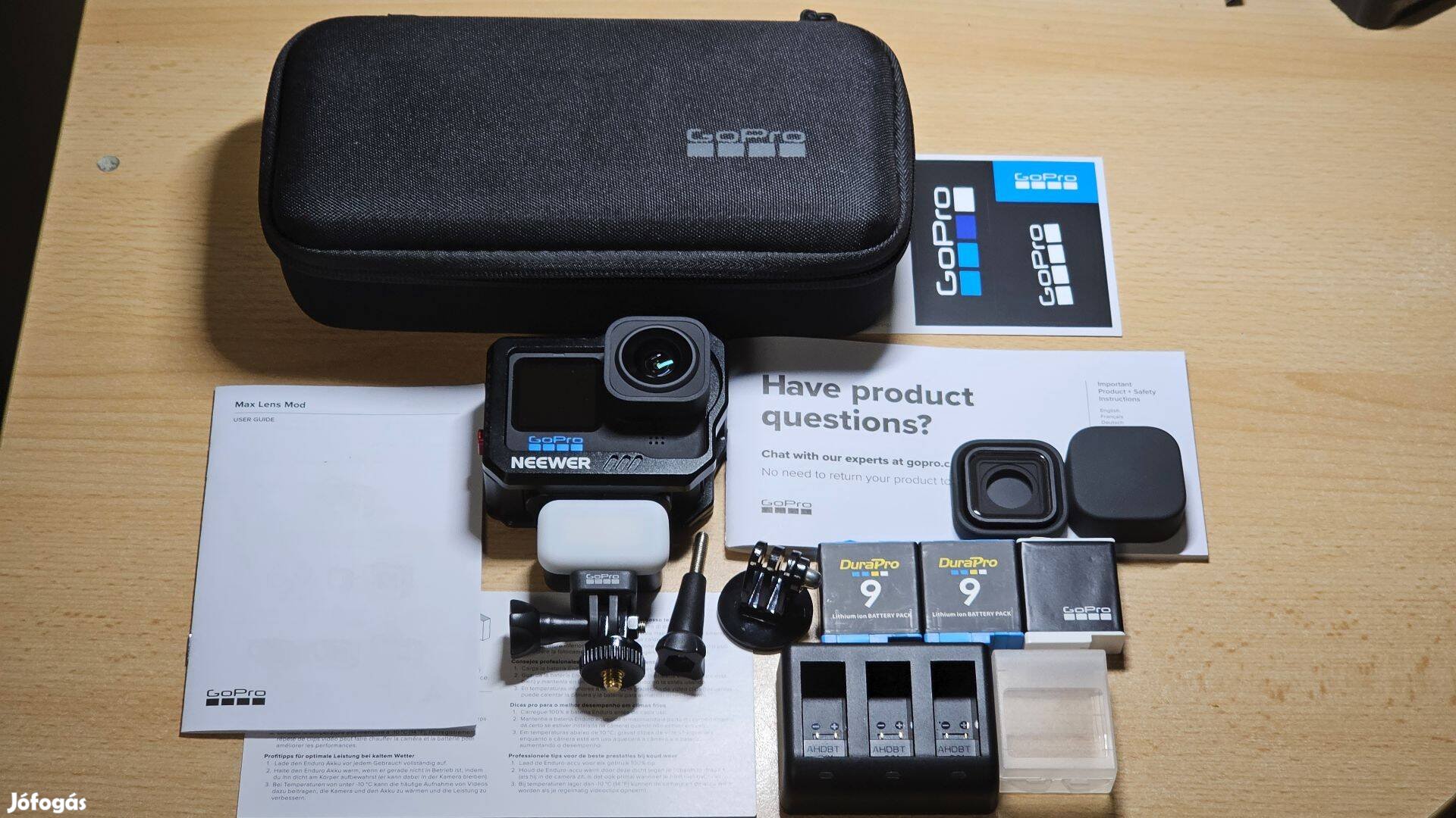 Gopro Hero 11 Black - 5.3k akciókamera - 3 akkumulátor + Max Lens Mod